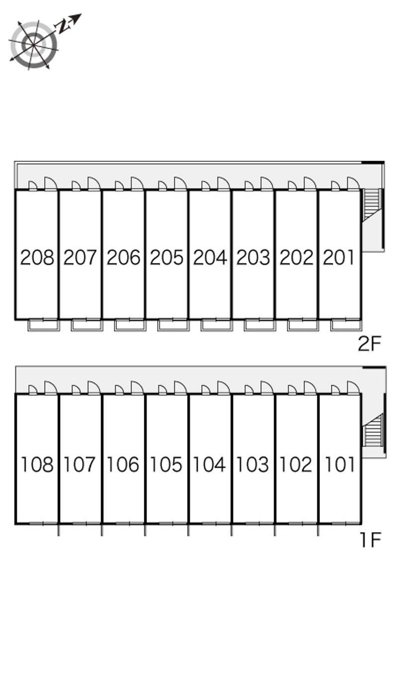 レオパレス裕 間取配置図