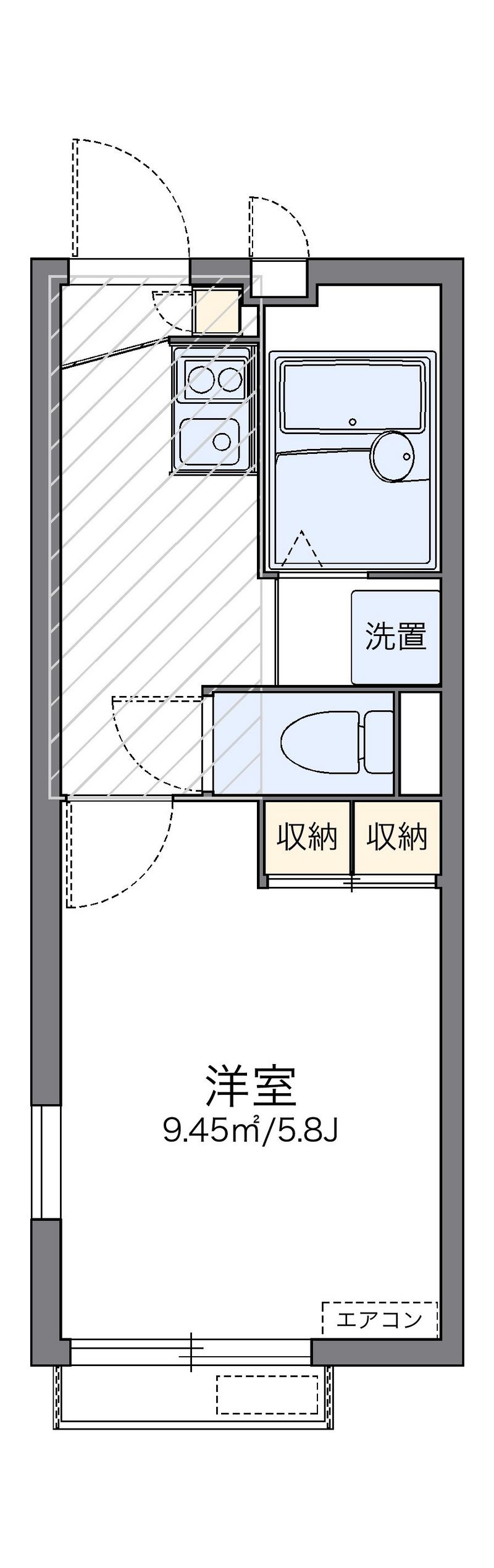 レオパレスピッコロ 間取り