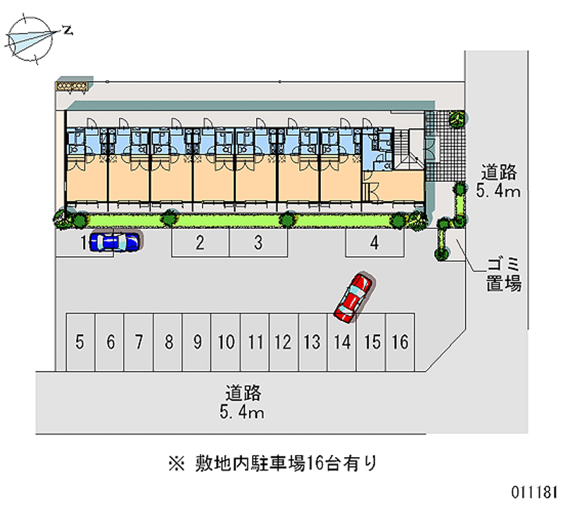 レオパレスエクセル 月極駐車場