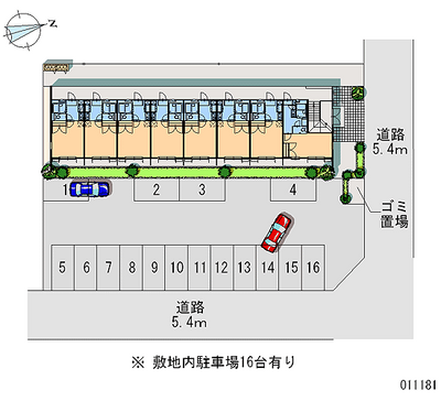 11181 Monthly parking lot