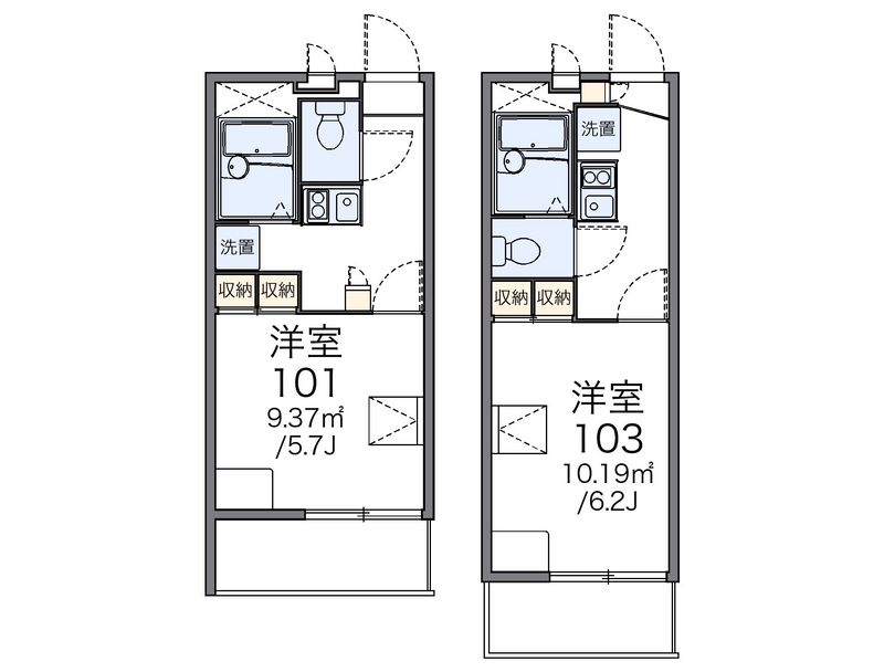 レオパレス南風 間取図