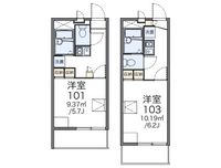 レオパレス南風 間取り図