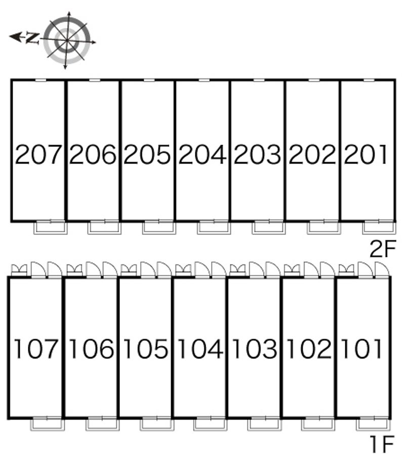 レオパレス豊 間取配置図