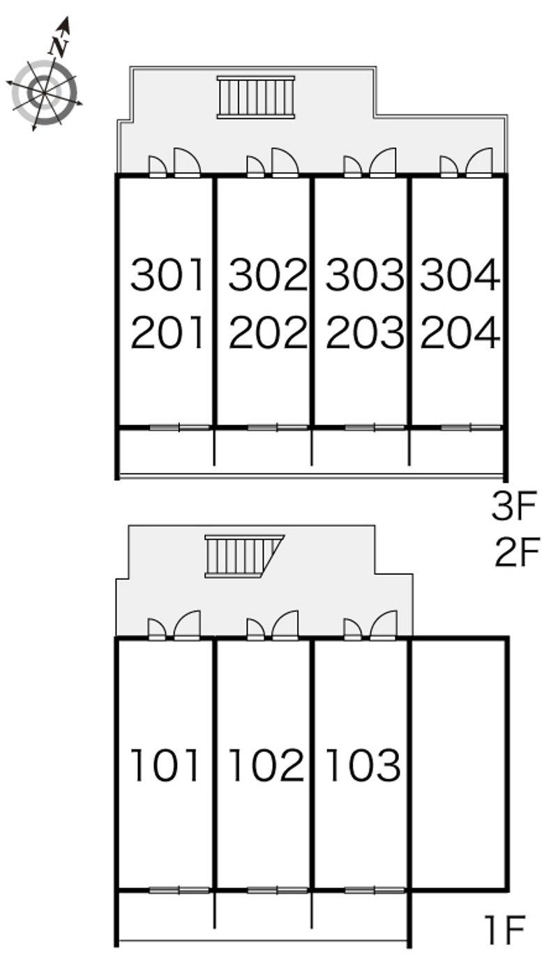 レオパレス昇弘 間取り配置図