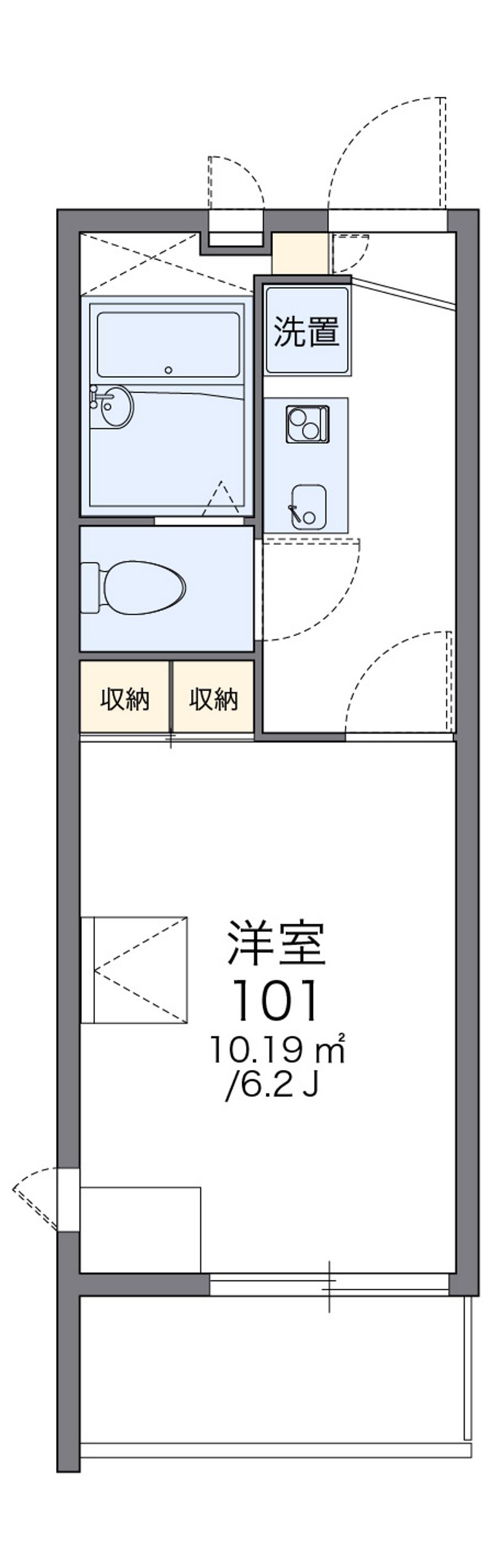 レオパレスサマーランド 間取図