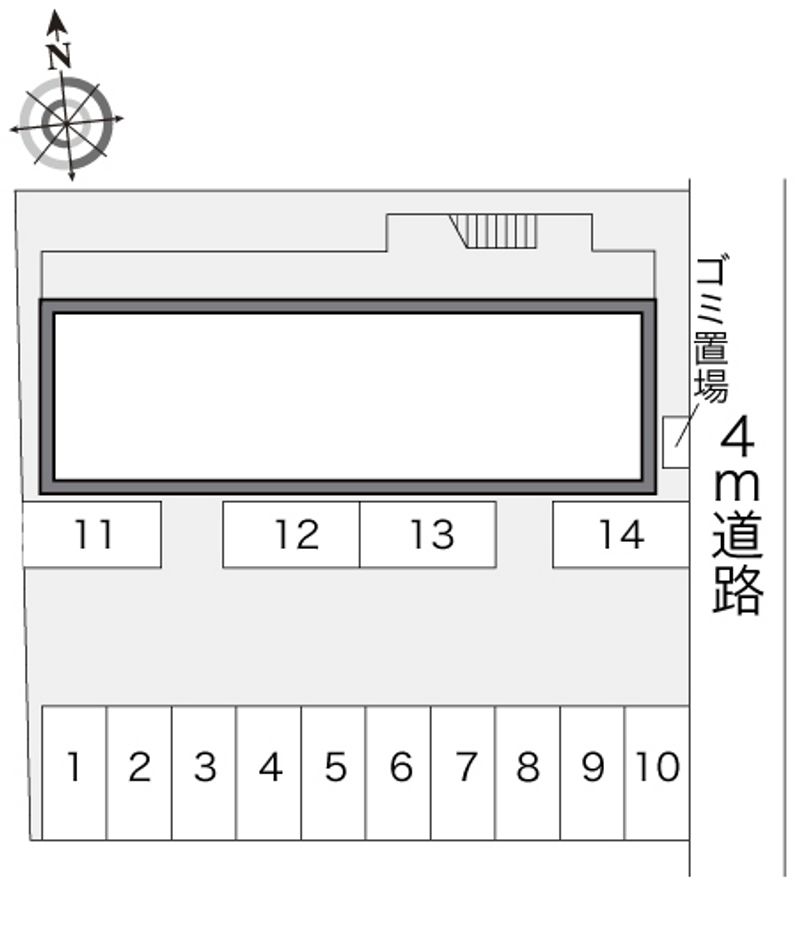 レオパレスサンコー 駐車場