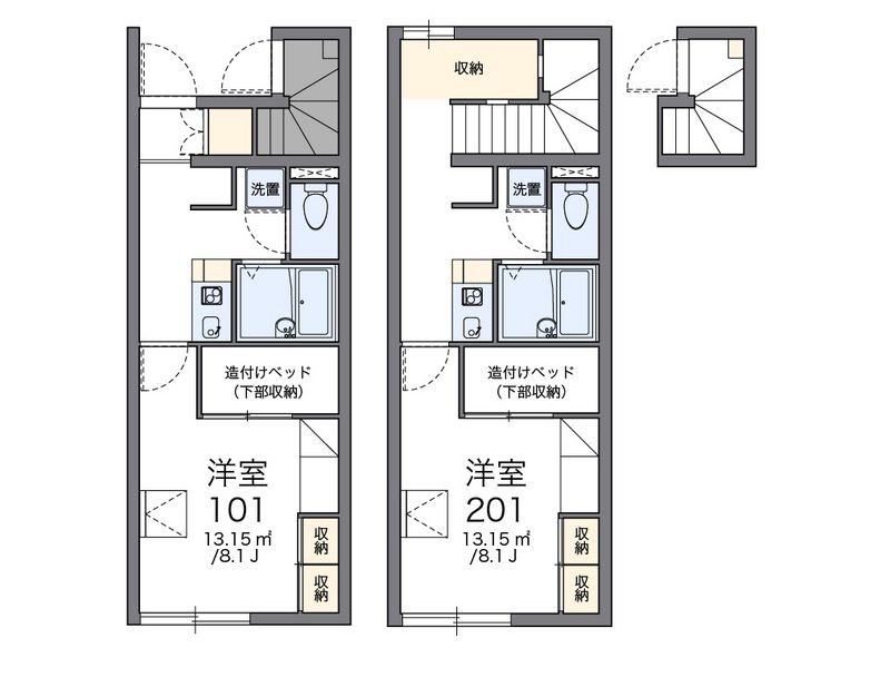レオパレスチャオ泉 間取図
