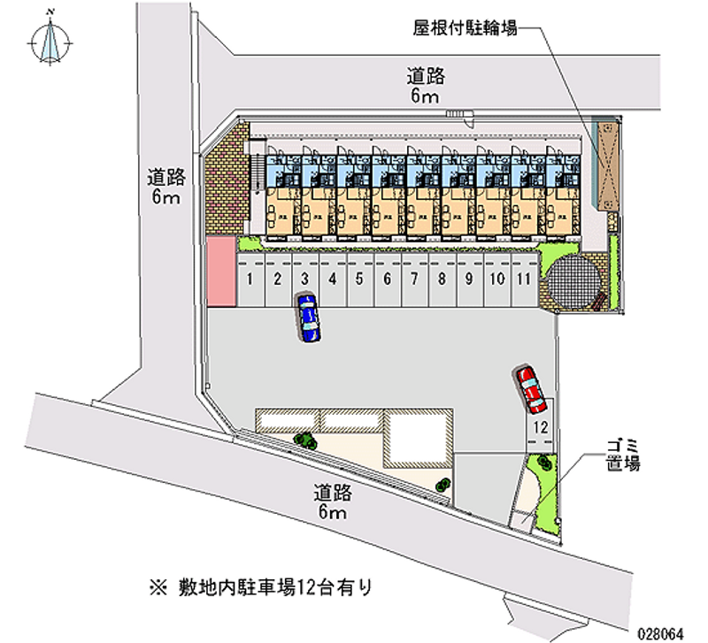 レオパレスゆとり　天理 区画図