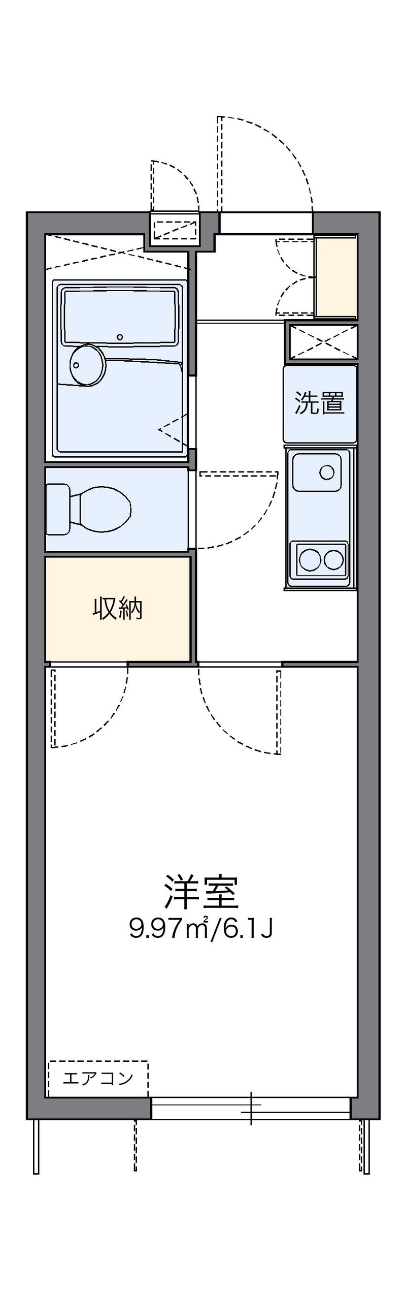 レオパレスジードルンク 間取図