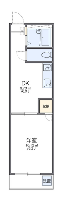 レオパレス本城東二番館 間取り図