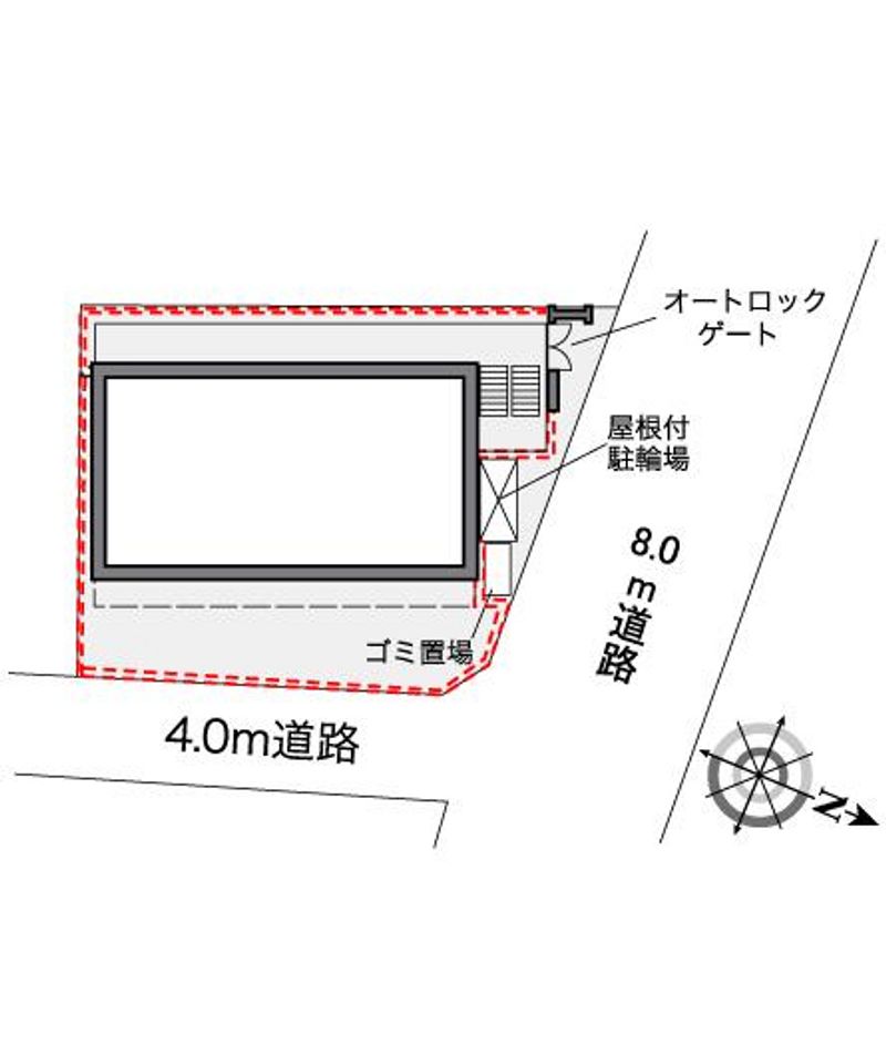 レオパレスイーストヒルズ 配置図