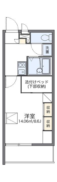 レオパレス山中 間取り図