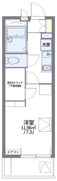 レオパレス柏原公園南 間取り図