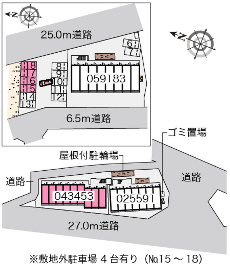 レオパレス静岡大学前セカンド 配置図