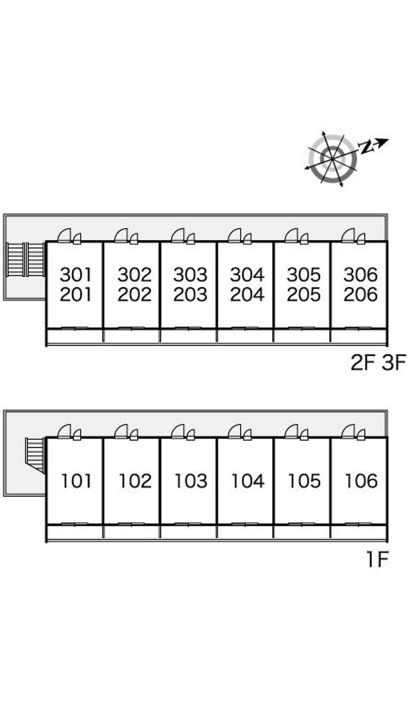 レオパレスＭグロリア 間取配置図