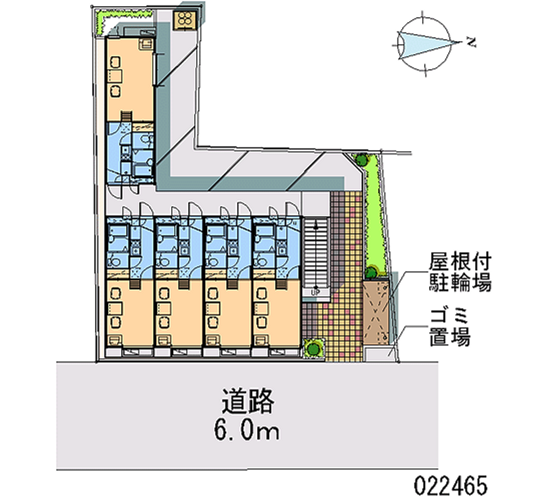 レオパレスサンライズ 区画図