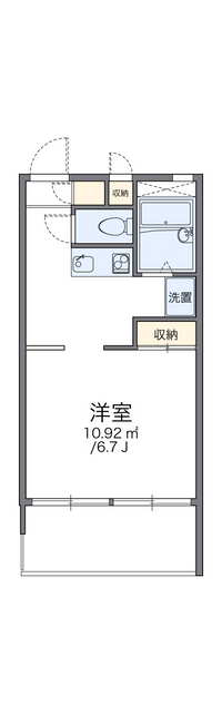 レオパレス田川 間取り図