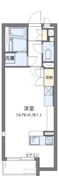 ミランダパレスアニマル２１Ｓ 間取り図