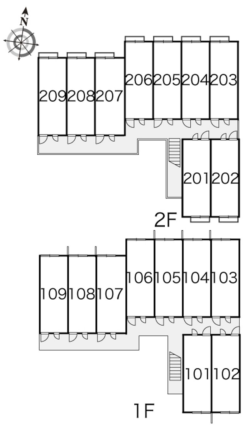 レオパレスル　コントワールⅤ 間取配置図
