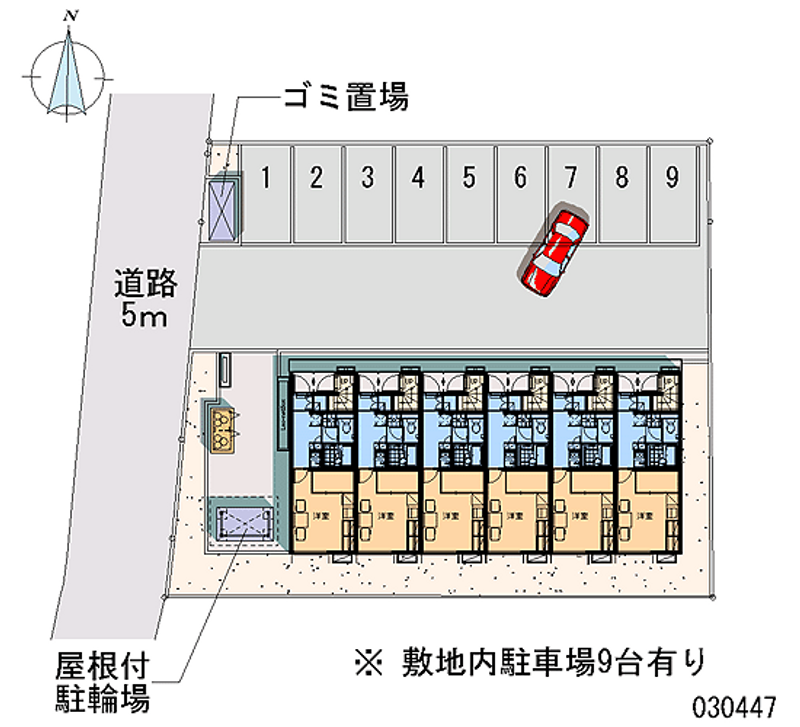 レオパレスやばせ 月極駐車場