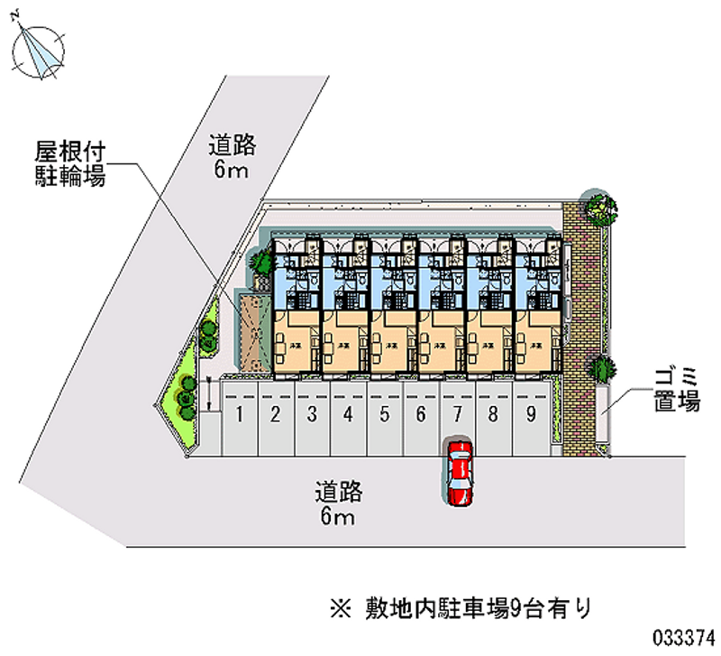 レオパレスヒルサイド　メゾン 月極駐車場