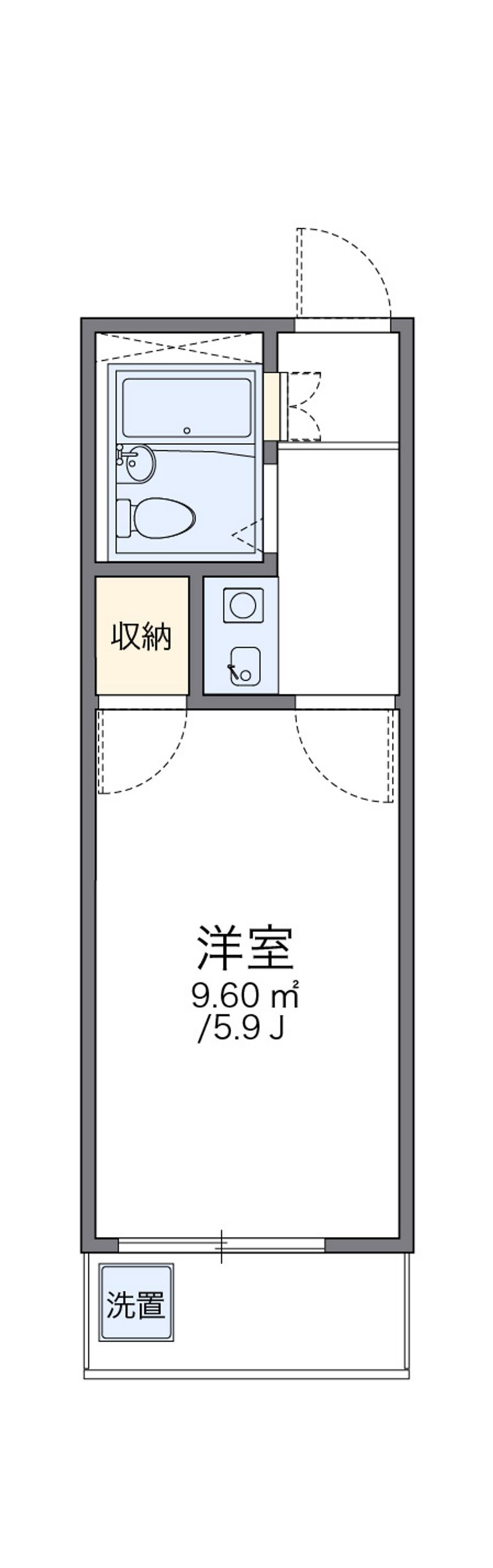 レオパレス矢田第３ 間取図