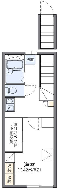 レオパレスフラーリッシュＢ 間取り図