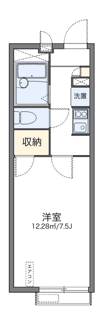 レオパレスフローラ　Ｓ 間取り図