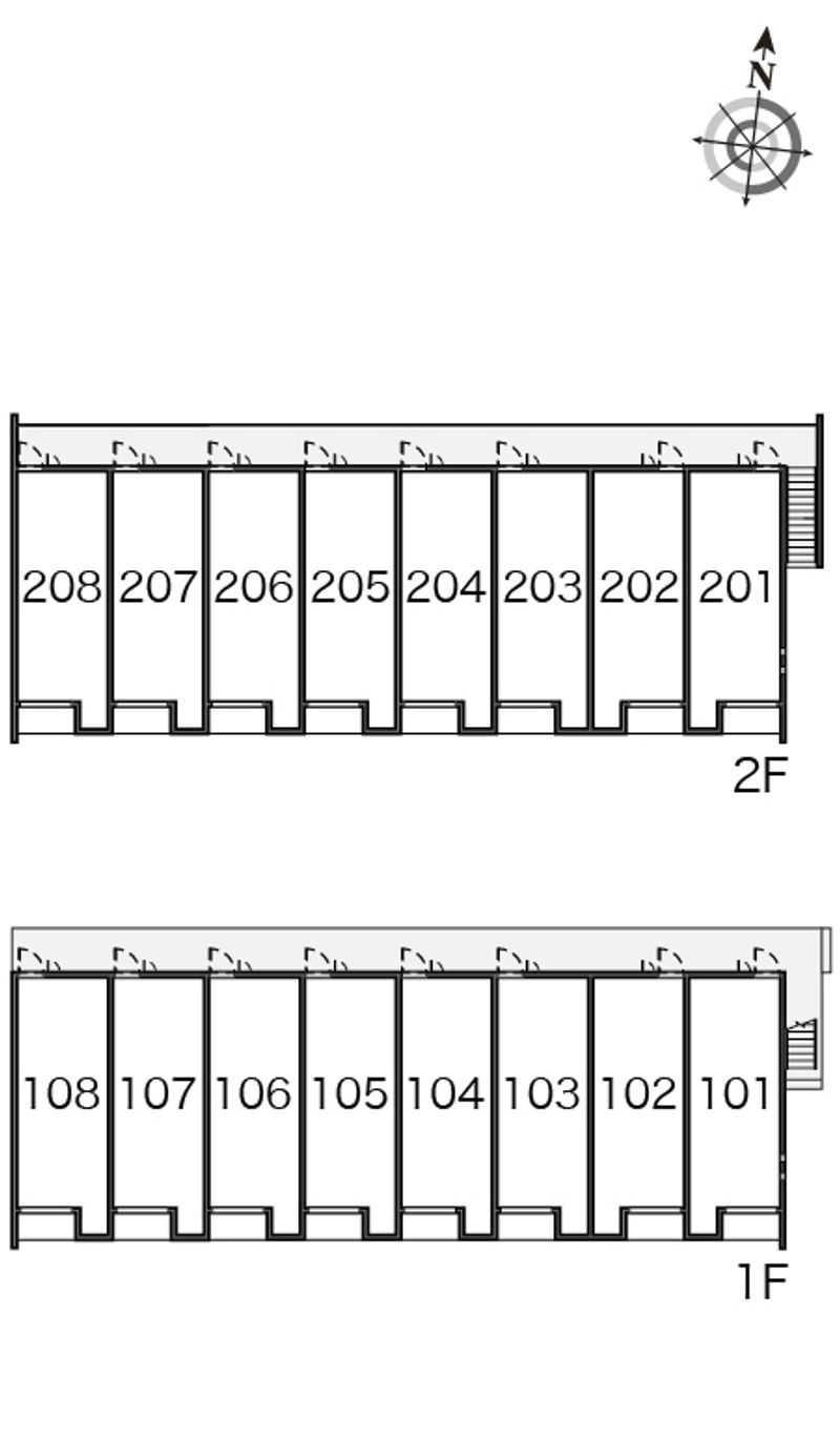 クレイノ忠雅Ⅵ 間取配置図