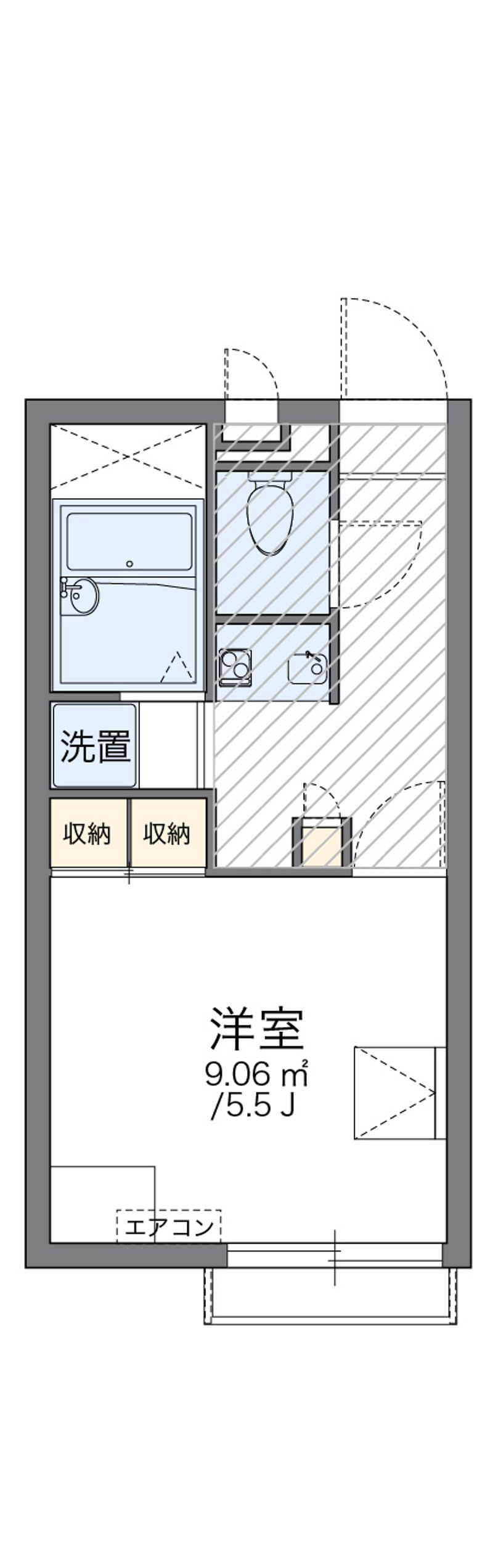 レオパレスリズエール 間取図