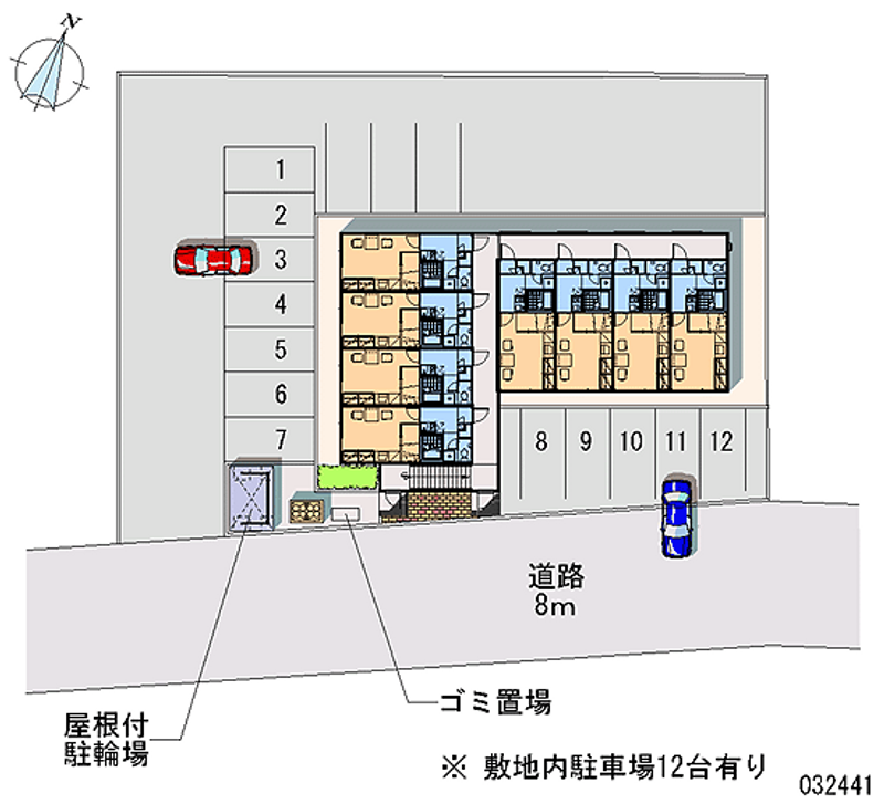 レオパレスコンフォート石山 月極駐車場