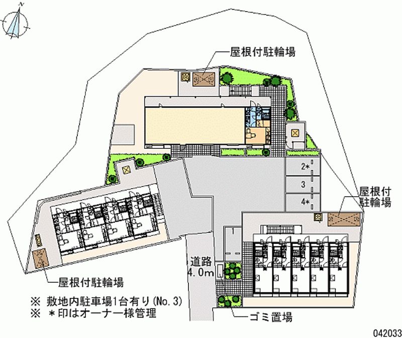 レオパレスＯＭＯＴＥⅢ 区画図