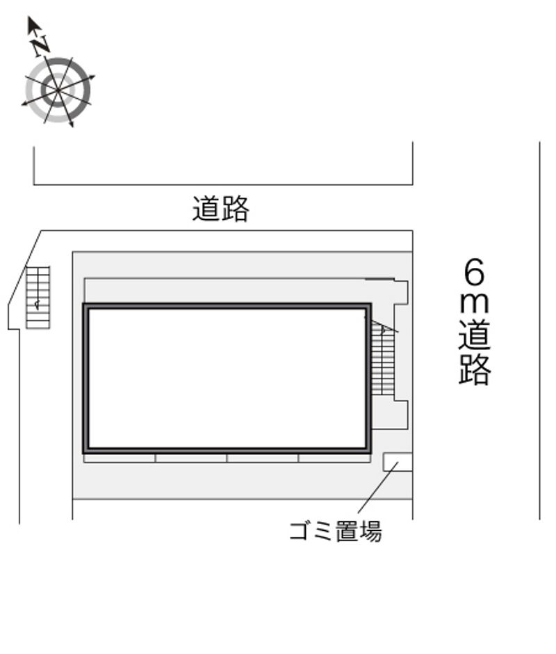 レオパレス万里小路 配置図