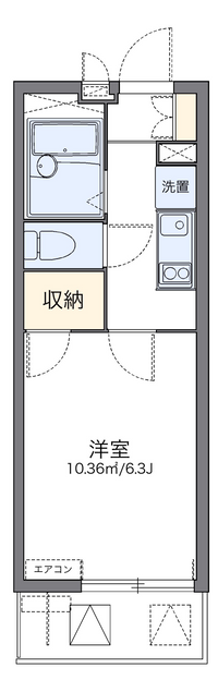 レオパレスカートン 間取り図