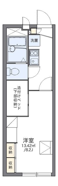 レオパレスワイズ 間取り図