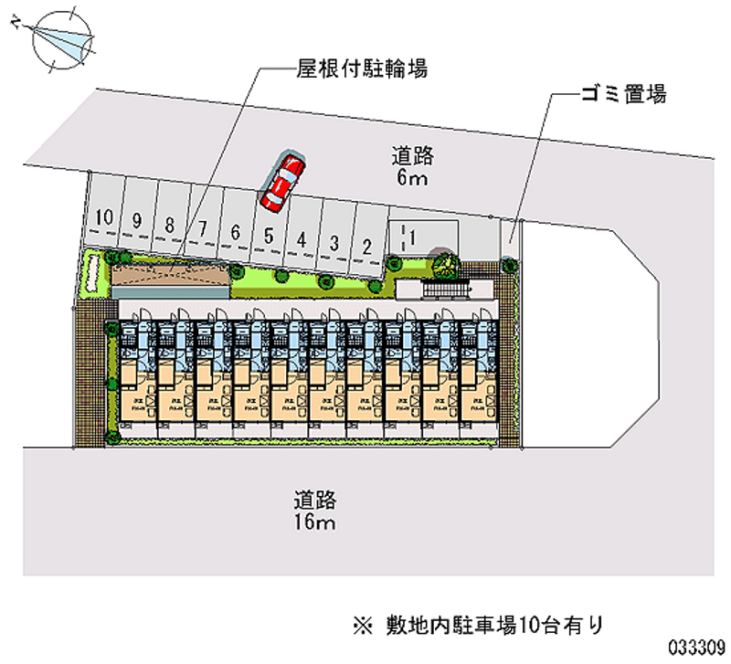 レオパレスフィデリオ 月極駐車場