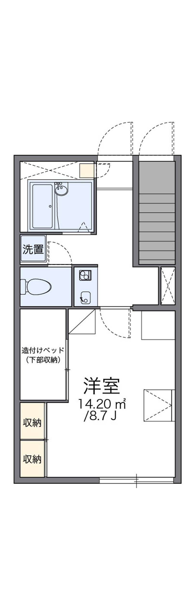レオパレスグリーンパレス 間取図