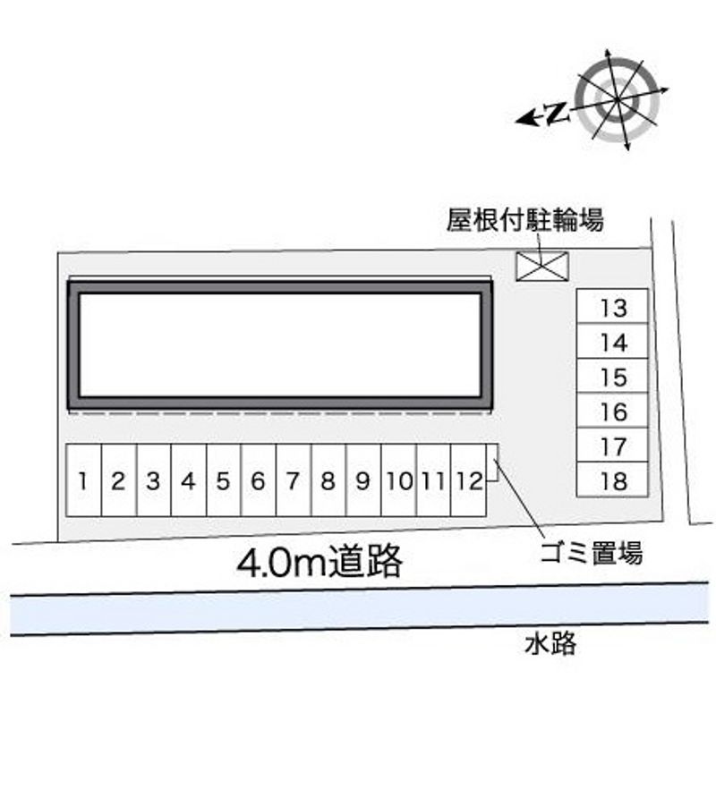 レオパレスシュウⅠ 駐車場