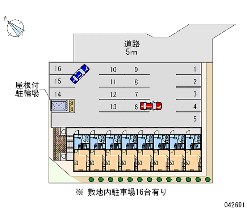 レオパレスアルト山手 月極駐車場