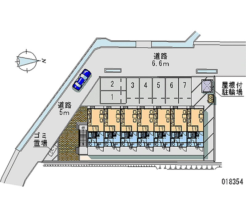 レオパレスＫｅＹａＫｉ２１ 月極駐車場