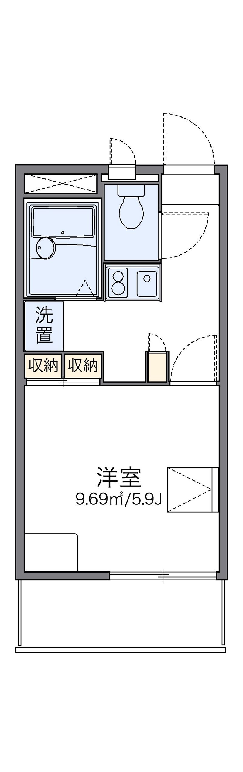 レオパレスＹ９０ 間取図