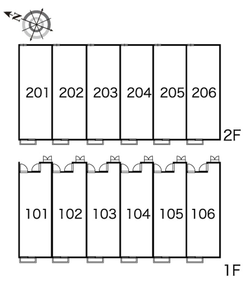 レオパレスさくらぐみ 間取り配置図