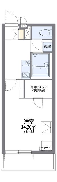 レオパレスソルティ 間取り図