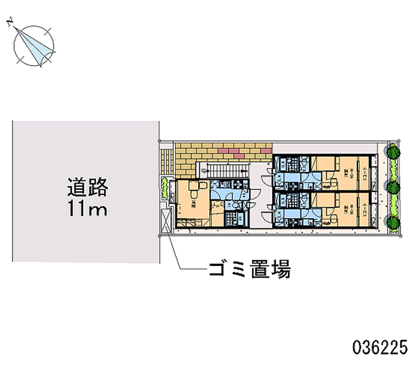 レオパレスアーバン貮番館 区画図