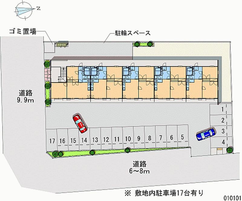 レオパレスエスポワールⅠ 月極駐車場