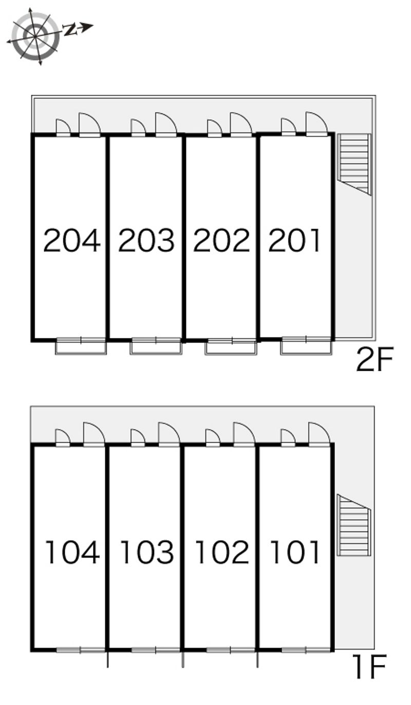 レオパレスポラリス草加 間取配置図