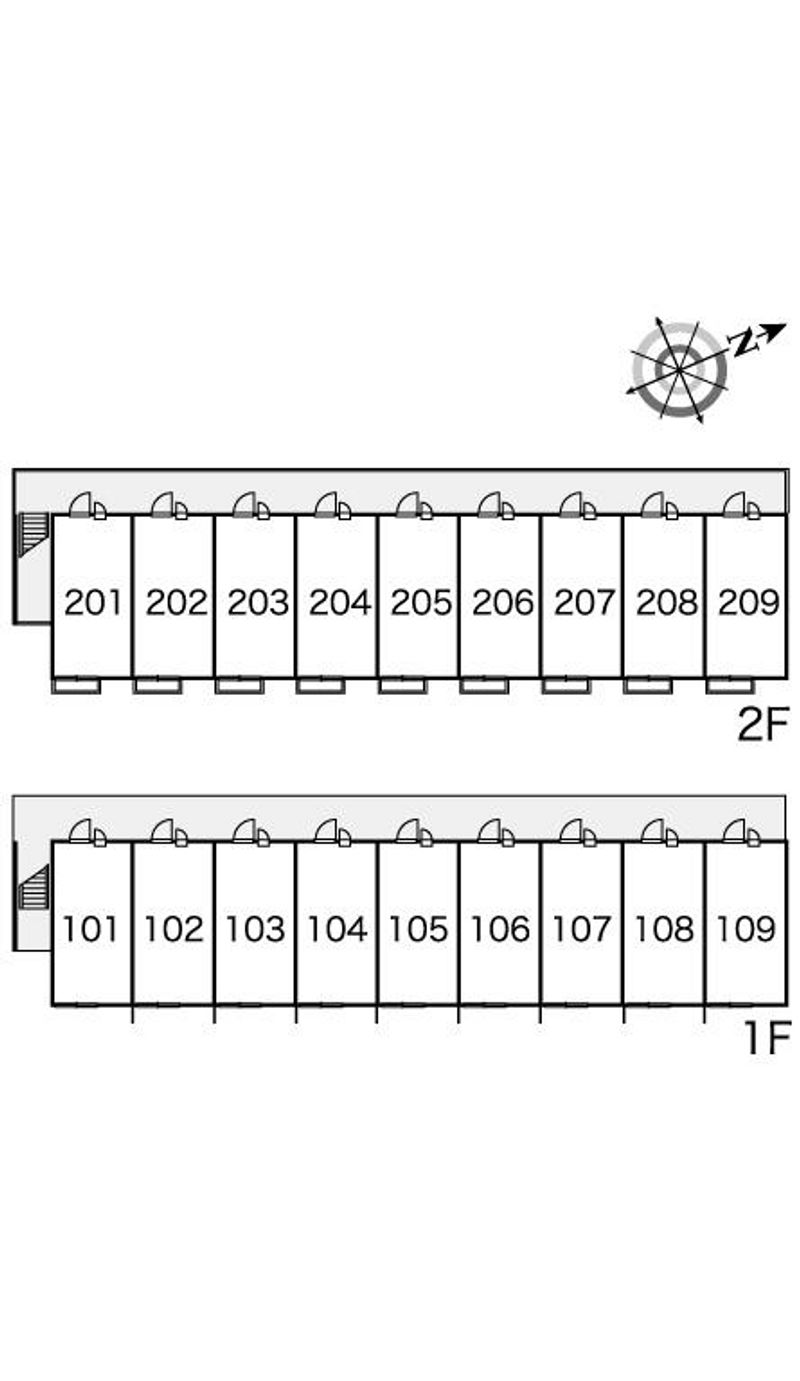 レオパレスアドミラーブル 間取配置図