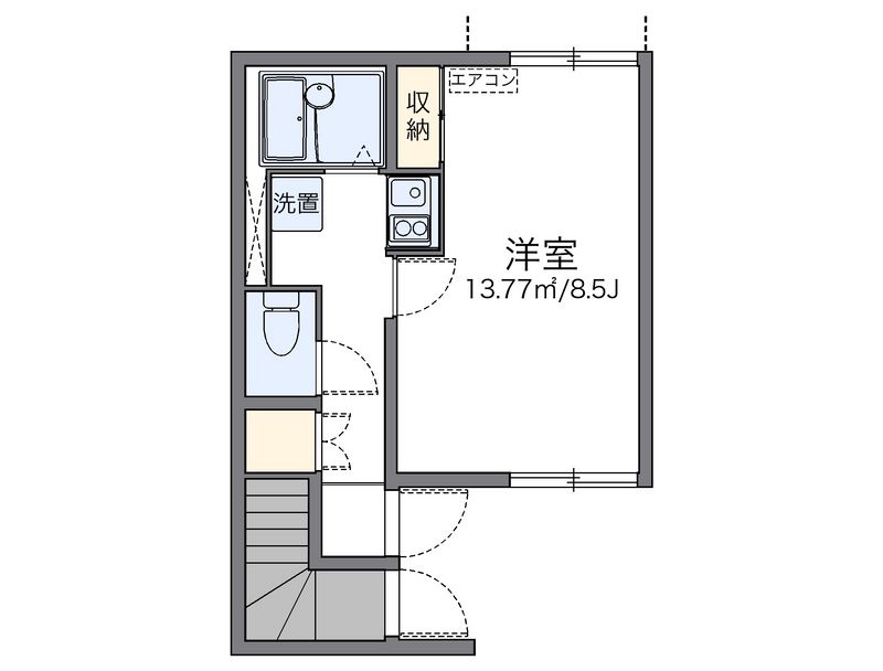 レオネクストピュアよびつぎⅡ 間取図