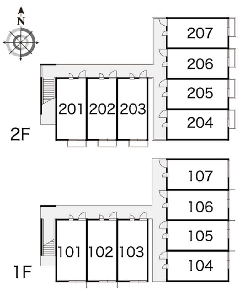 レオパレスＭＡＲＩＮＥ 間取り配置図