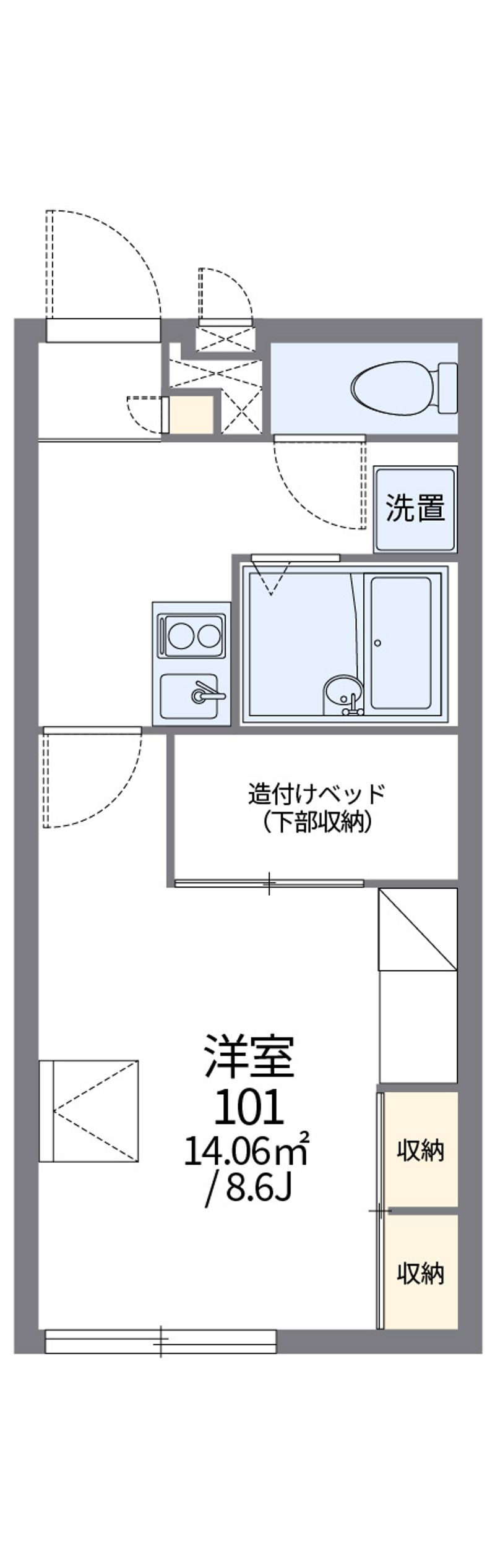 レオパレスＭｏｒｉｏｋａ 間取図